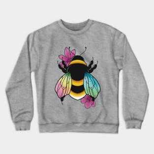 Rainbow Bee Crewneck Sweatshirt